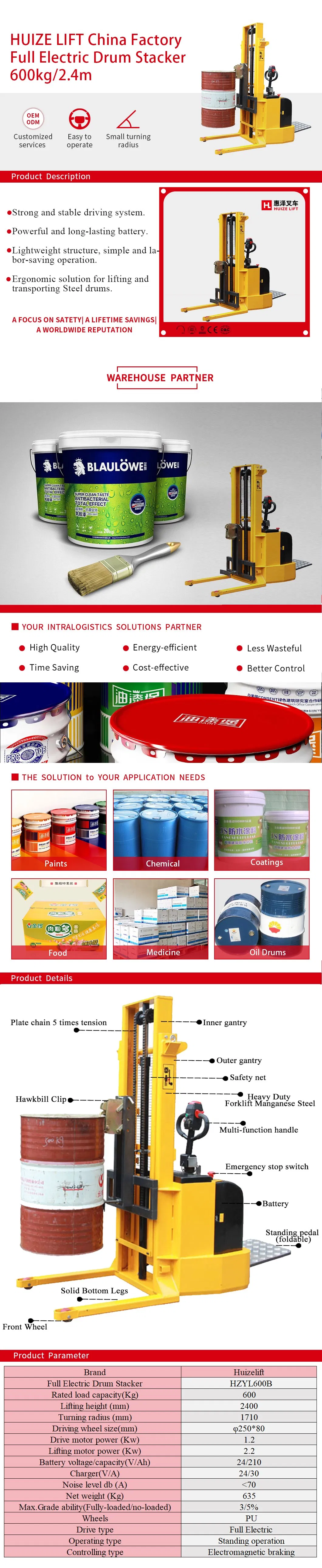 Electric Drum Stacker Banner