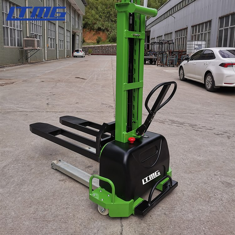 Ltmg Walk Stacker Small Semi Electric Stacker 500kg 0.5ton Self Loading Stacker for Hot Sale