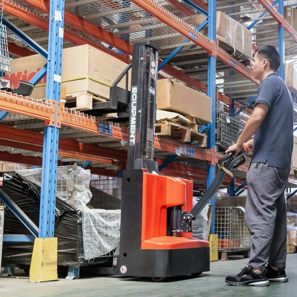 Compact 1.6t Electric Forklift Reach Stacker with 1150mm Fork Size and Double-Deck