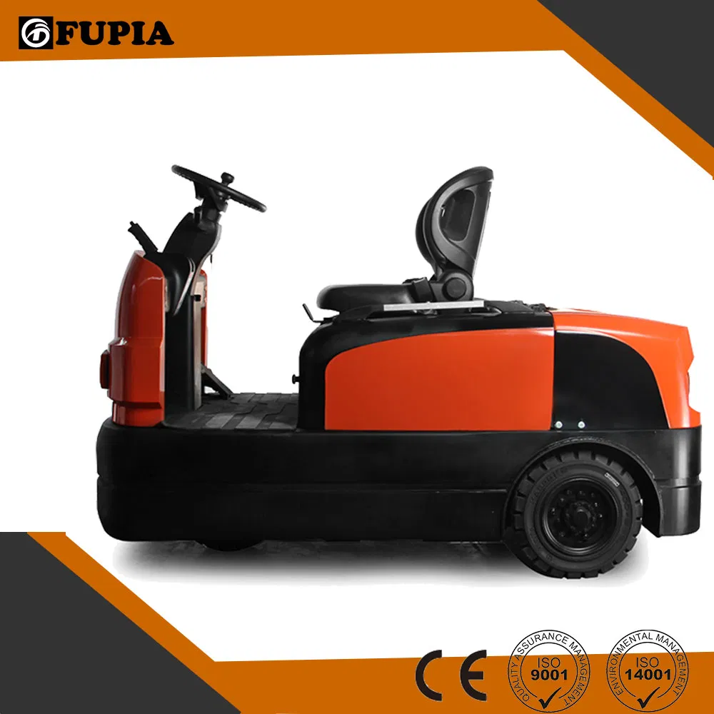 High Quality 6 Ton Electric Tow Tractor Towing Truck Seated Type Electric Trailer Trail Truck