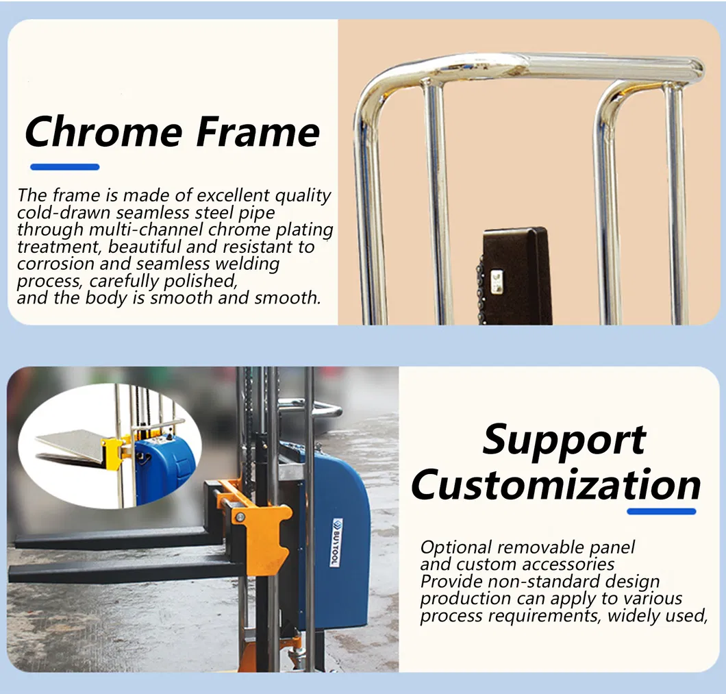 Semi Electric Stacker Details 3