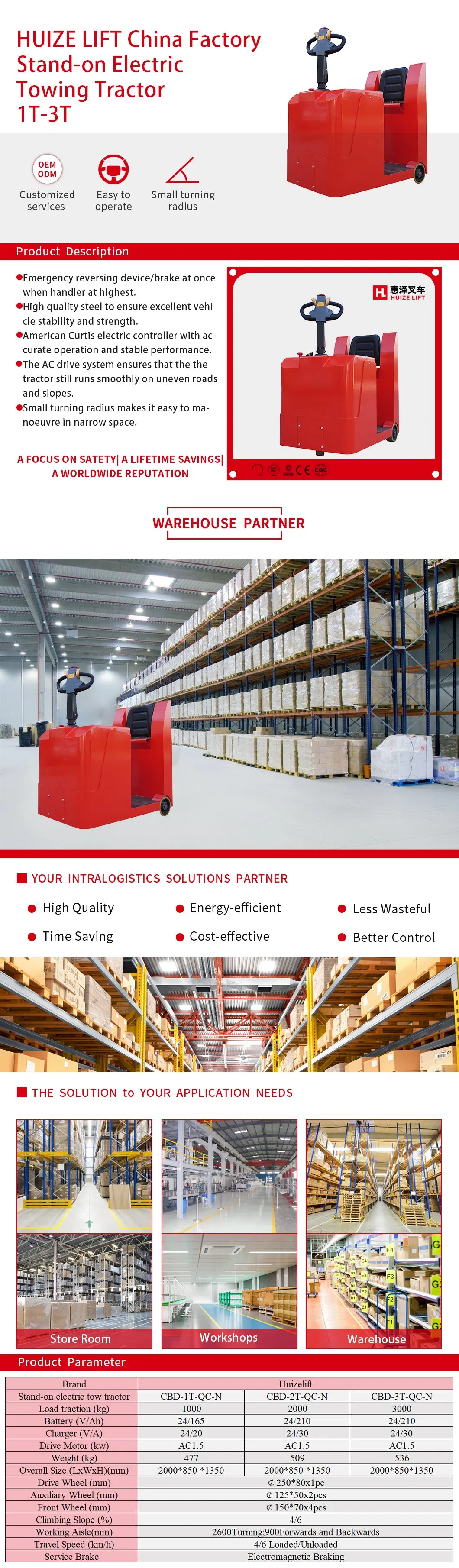 Tow Tractor Specifications