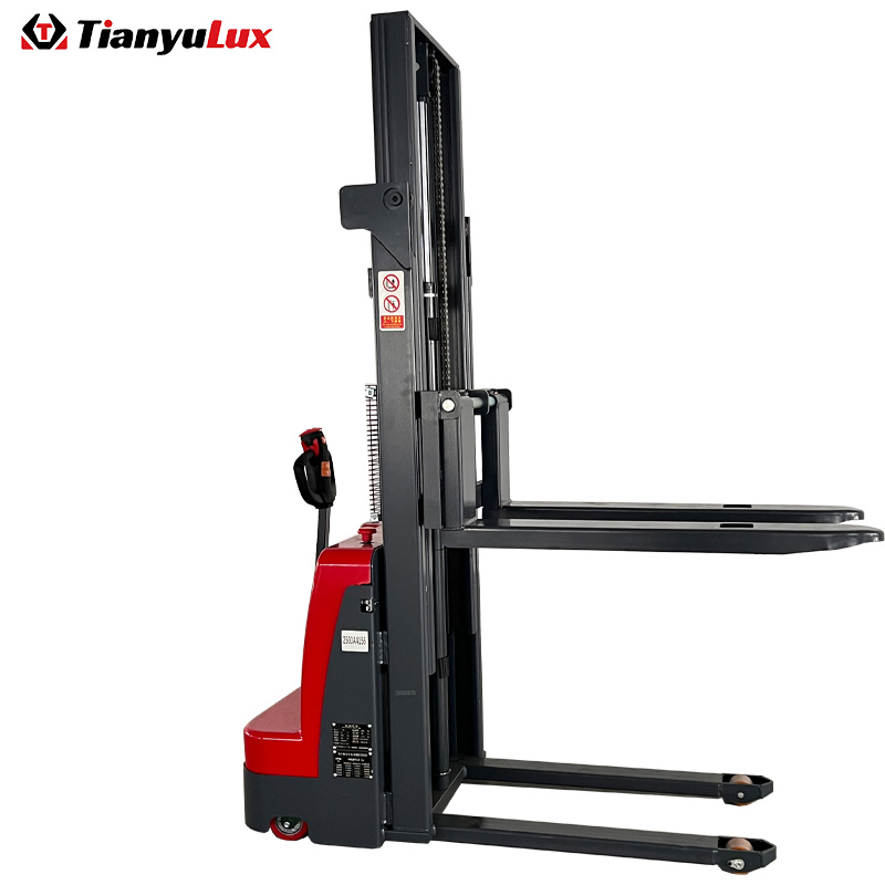 Blue Light Safety Electric Stackers Alerting Pedestrians Automatically