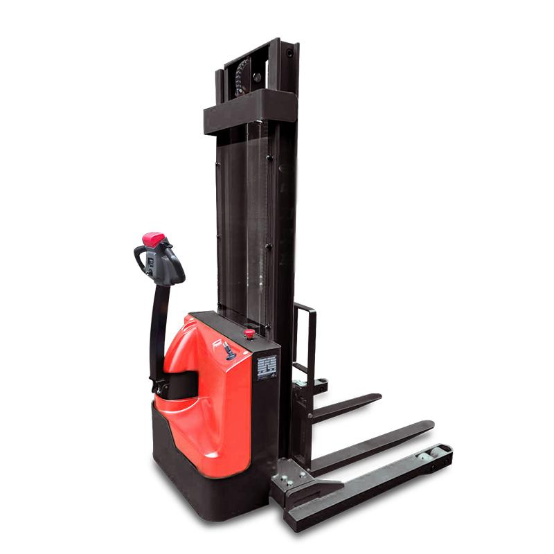 1.5ton 1500kg 2t 1800kgs 3m 4m 5.8m Full Counterbalanced Pedestrian Stacker Walkie Balance Pallet Stacker Forklift with CE