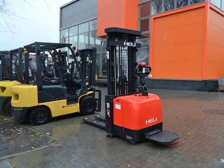 Heli Original Electric Stacker Cdd15j 1.5ton 3meter 3.5meter Walkie Pedestrian Pallet Stacker Forklift for Europe Us Pallets