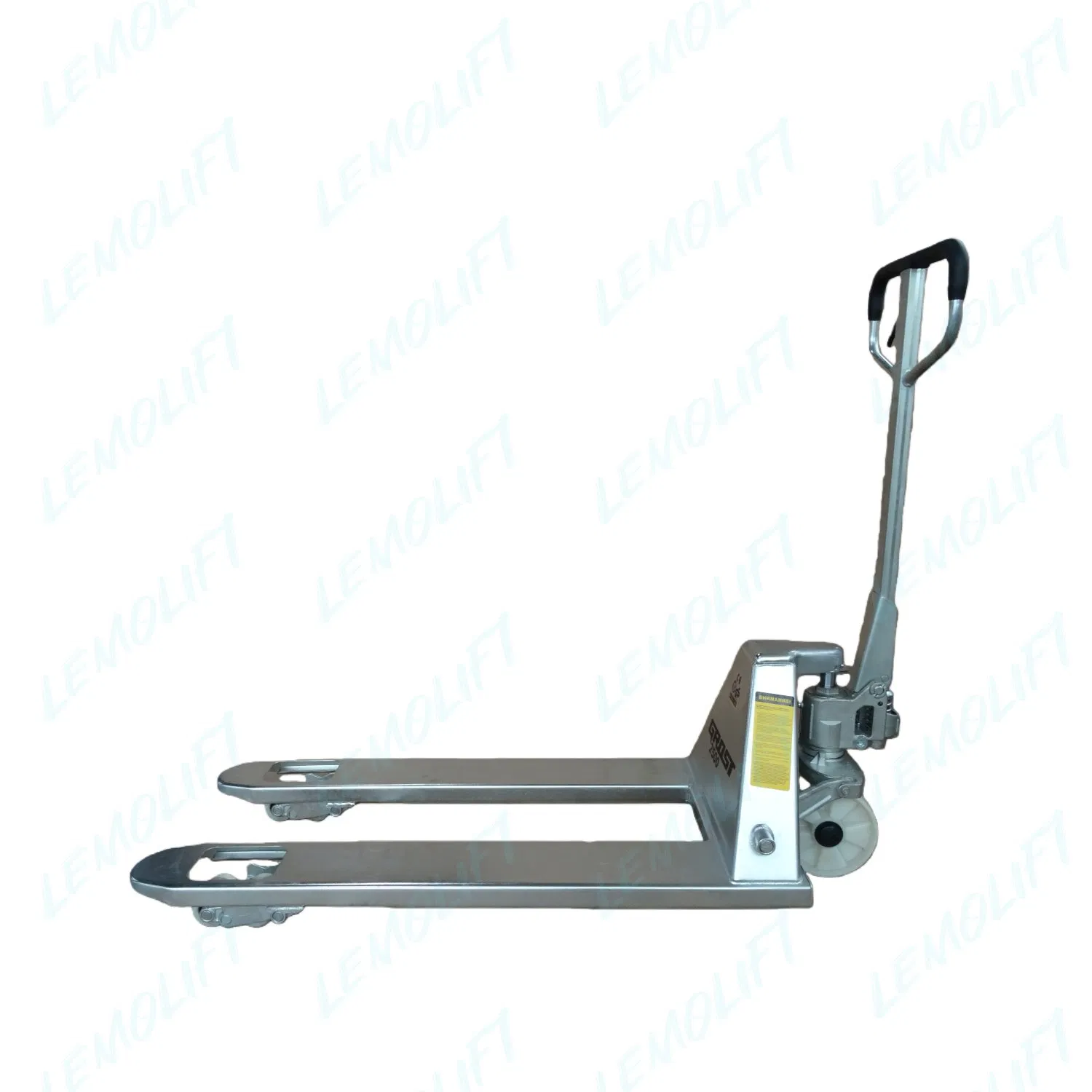 Galvanized High Lift Hand Pallet Truck for Super Market Chromed Manual Pallet Jack