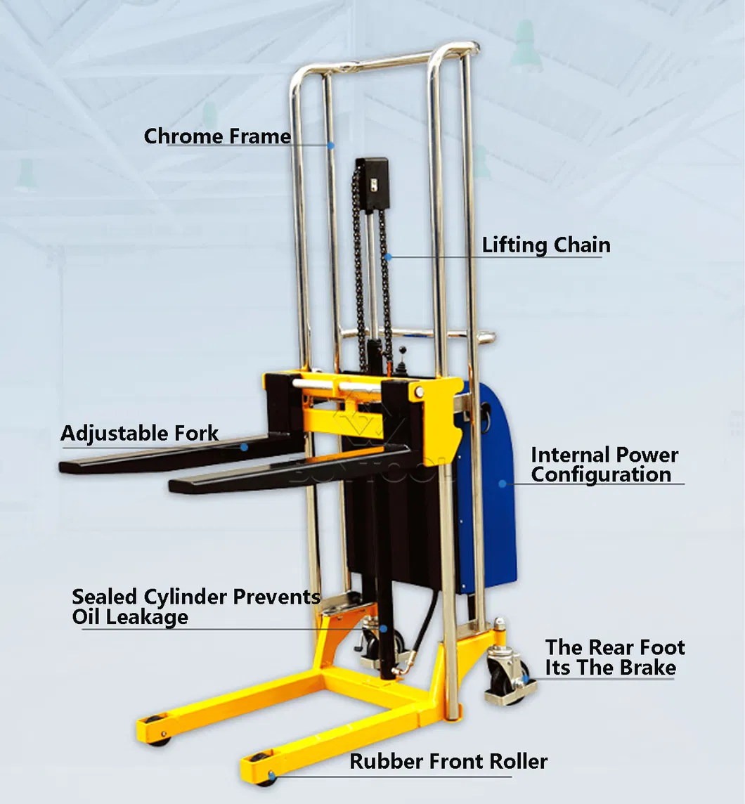 Semi Electric Stacker Details 1