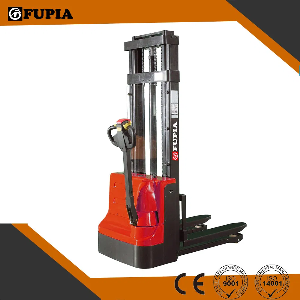 China Electric Pallet Forklift Stacker 1000kg Battery Powered Pedestrian Stacker