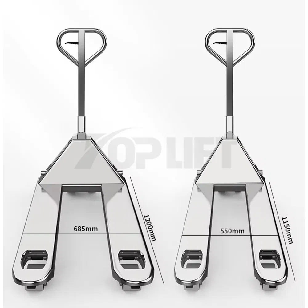 Durable Stainless Steel Hydraulic Hand Pallet Truck with 2000kg Capacity