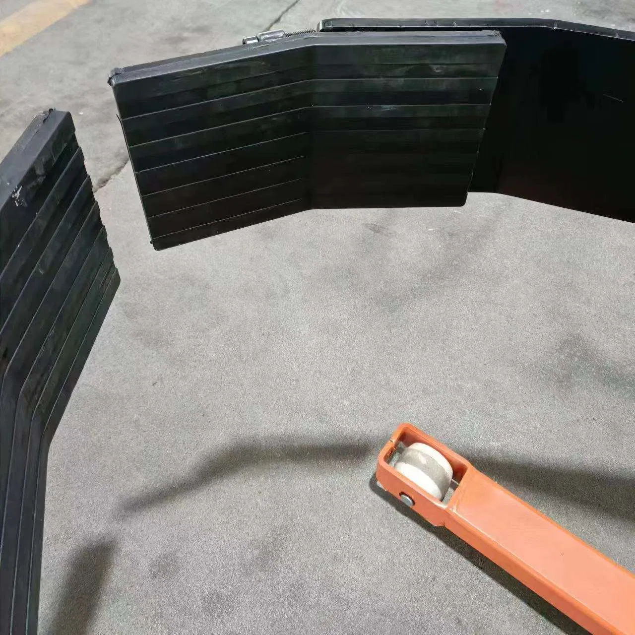 350kg 3000mm Manual Roll Stacker with Clamp Hand Hydraulic Forklift