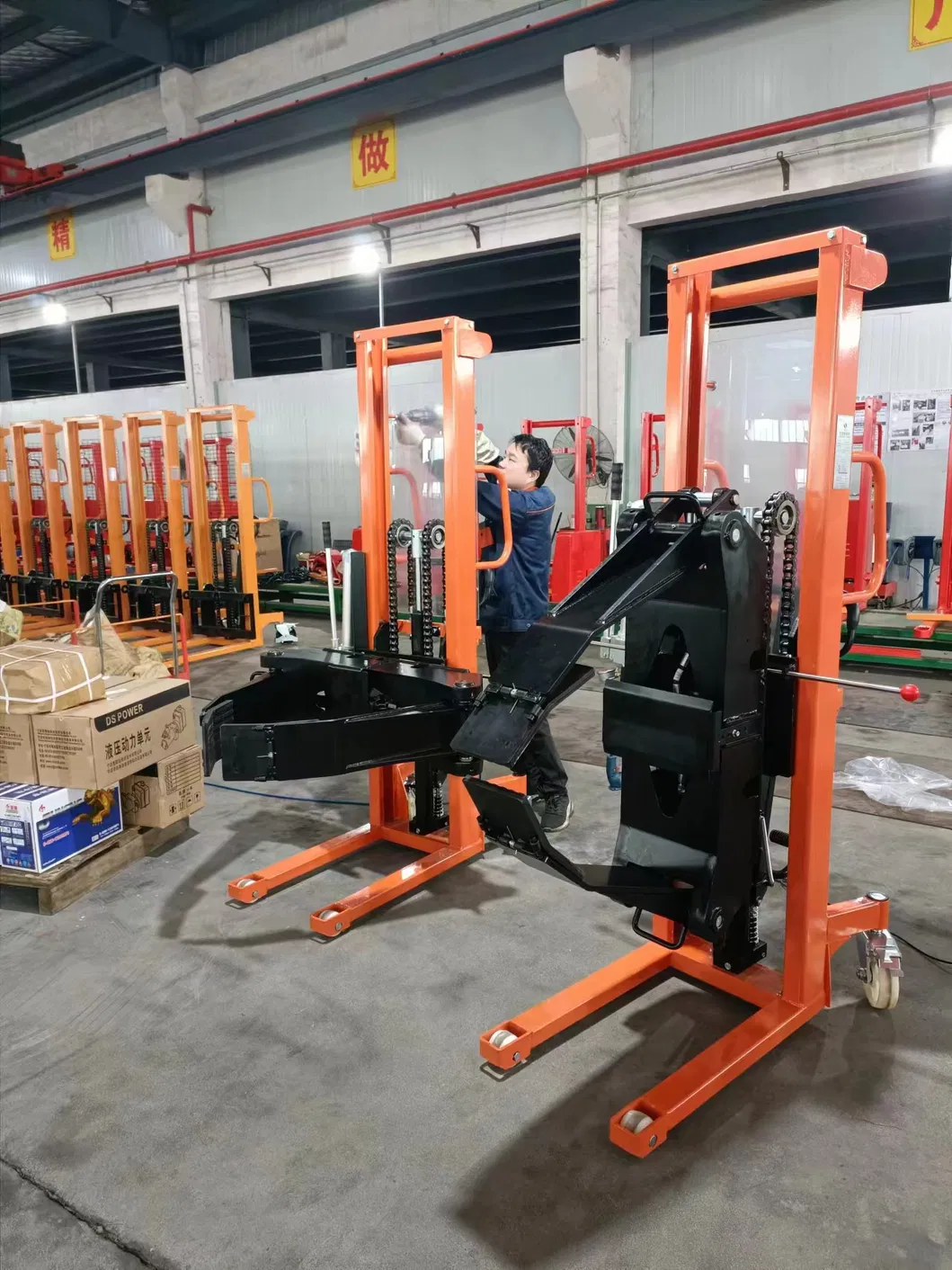 Manual Roll Stacker Front View
