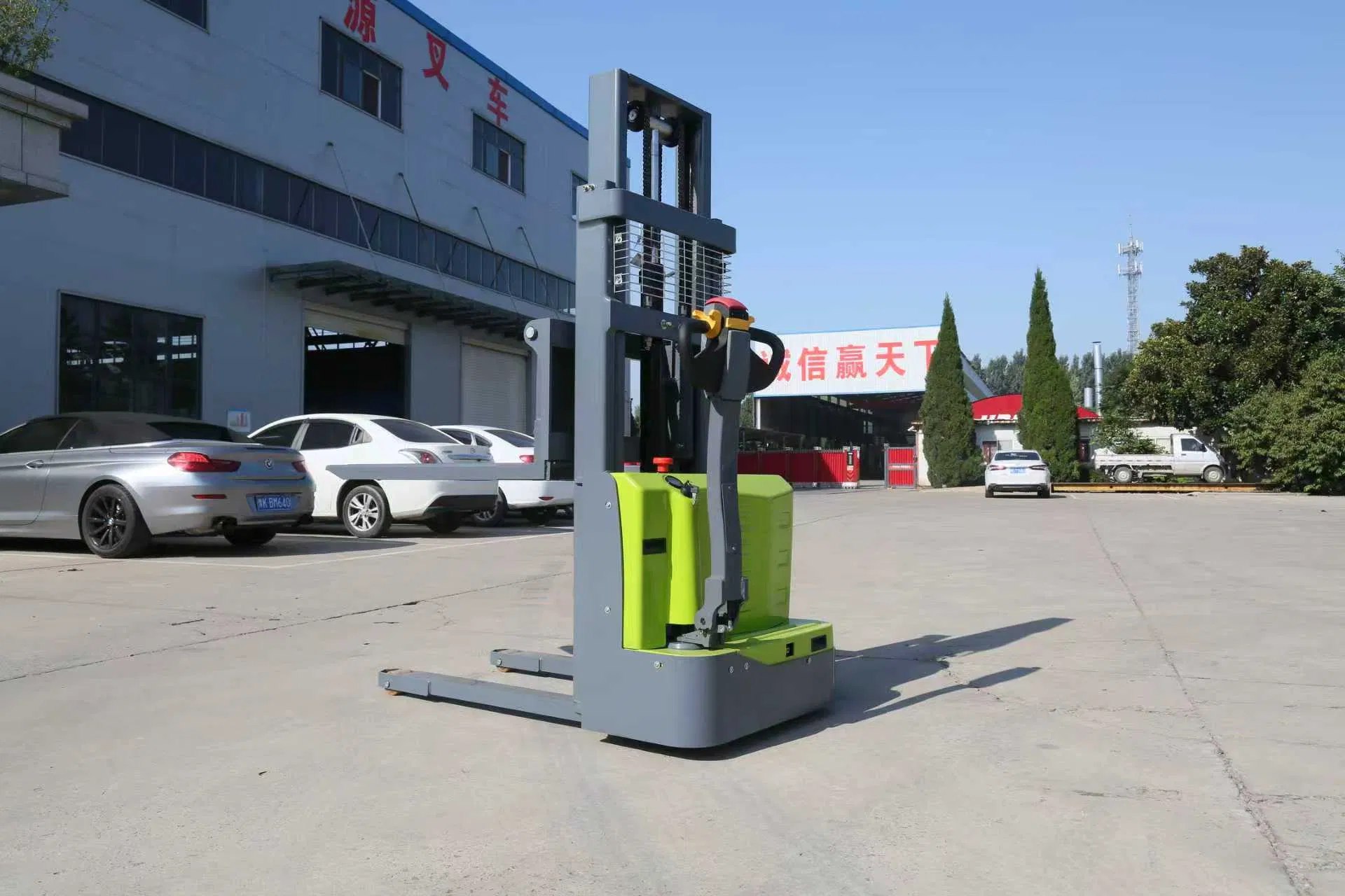 48V 1.5t Walkie Pedestrian Stacker 2-3.5m Battery Convertible
