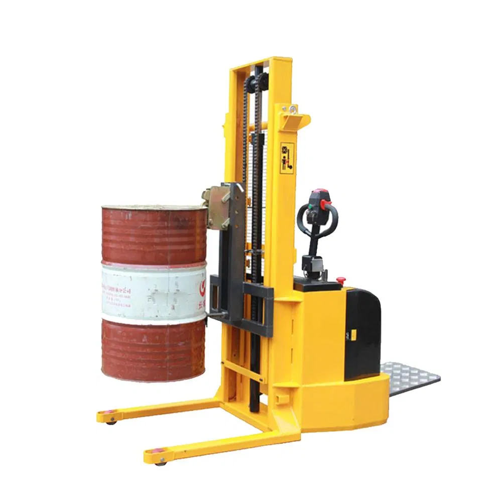 Cheap Price 2.4m Reach 600kg Capacity Full Electric Drum Stacker Vertical Lift Drum Handler