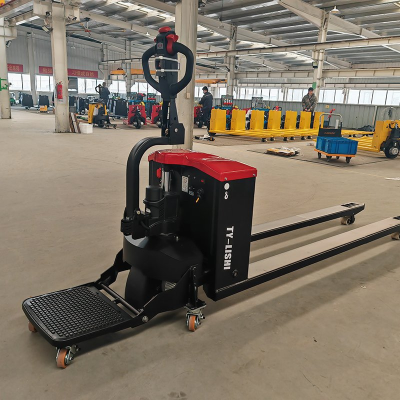 Stand-on Driving CE Solid Rubber Wheel High Passability Electric Pallet Truck
