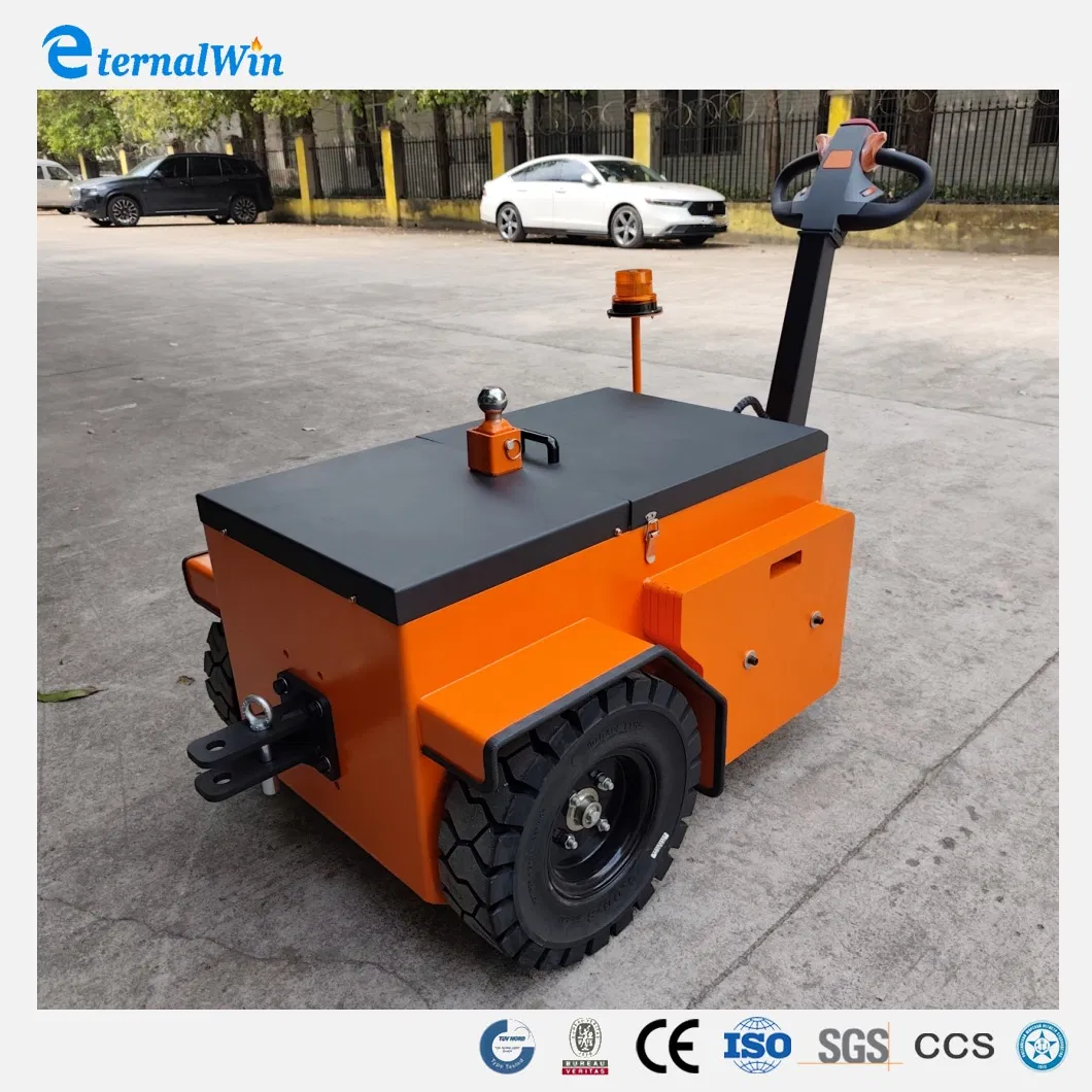 High Quality Mini Hand Tow Tractors 1.5 Ton Mini Tow Electric Tractor Trailer Tug for Material Handing