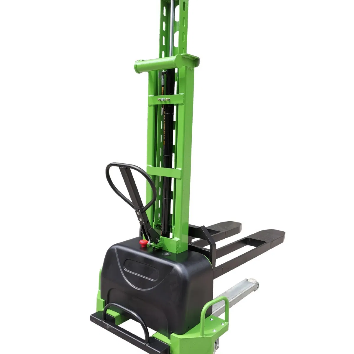 300/500/700/1000/1300/1500kg Warehouse Equipment Semi Full Electric Self-Lifting Loading Pallet Loader Stacker Mounted Forklift Truck with Lithium Battery 1.6m