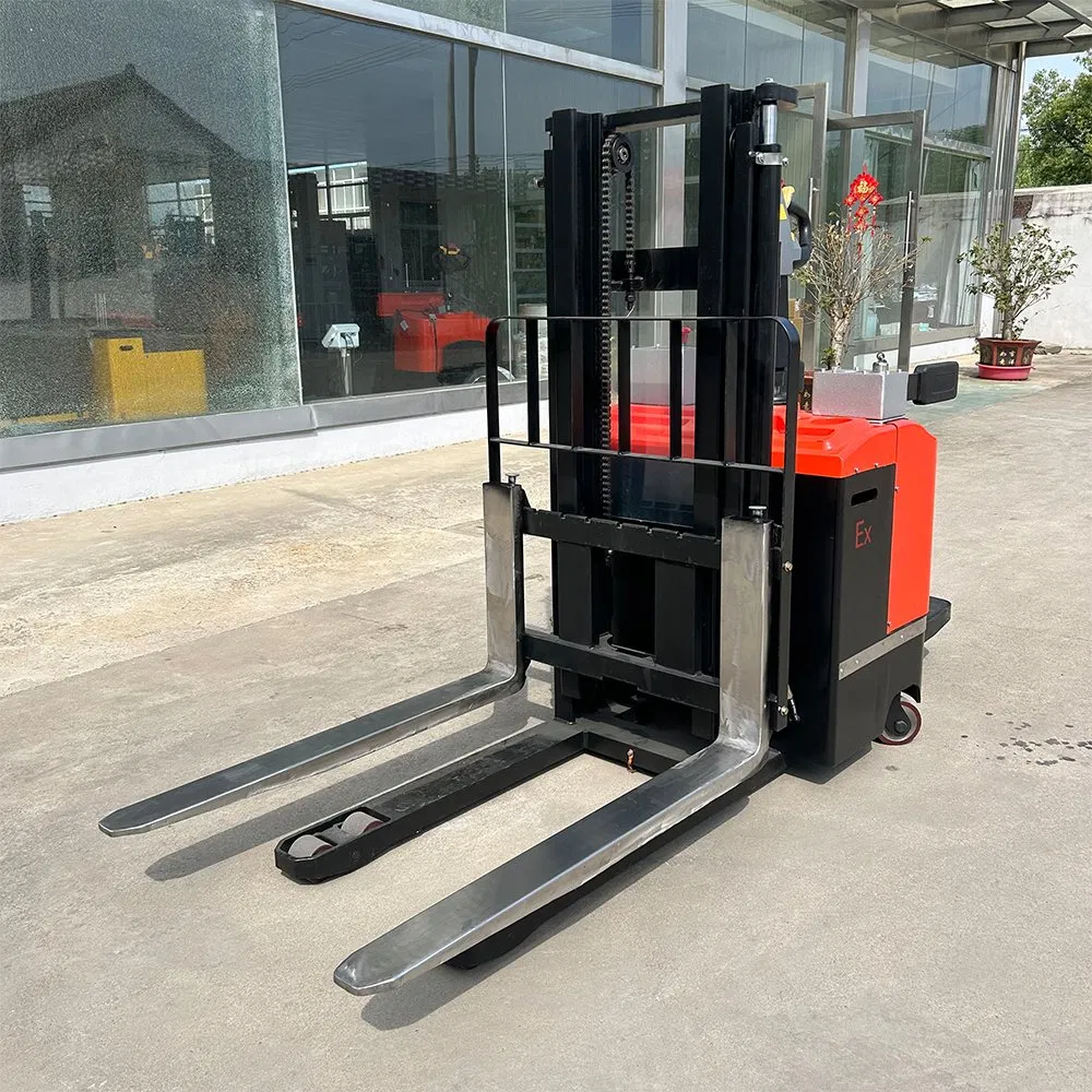 Explosion Proof 1000kg Lifting Height 4000mm Battery Electric Telescopic Hydraulic Reach Forklift Pallet Electric Stacker