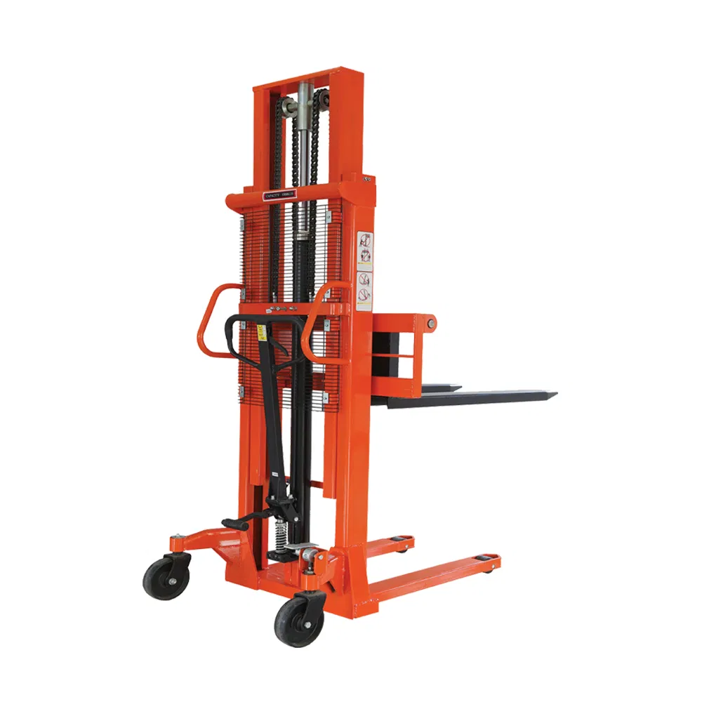 Europe 1.0ton 1.5ton 2.0ton Hydraulic Manual Pallet Stacker with Ce