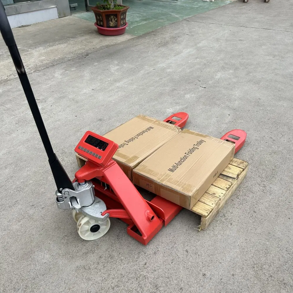 2500kg 2.5ton Electronic Forklift Weighing Scale Pallet Jack Scale Hand Pallet Truck