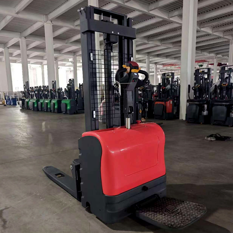 Factory Direct Sale Pallet Lifter Forklift in Warehouse Lifting Height 1600mm 3000mm Semi Electric Pallet Stacker