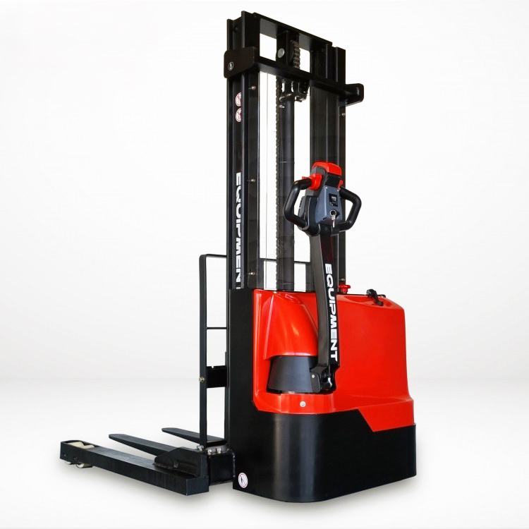 Heavy-Duty 1.5 Ton Electric Manual Walkie Pallet Stacker with Straddle Legs