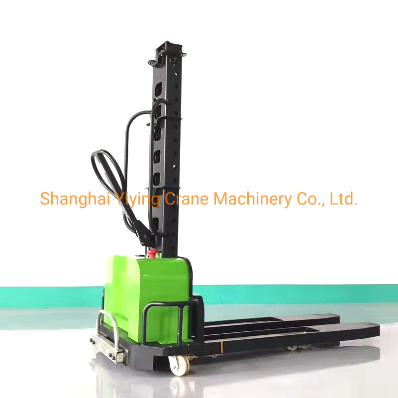 500kg 1000kg Self -Loading Electric Stacker Portable Auto Lift Pallet Forklift with Lithium Battery