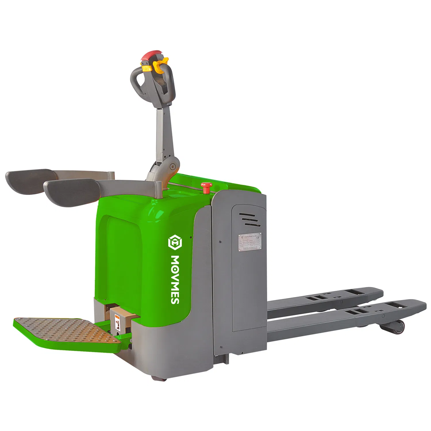 High Precision Electric Pallet Lift Truck with 127X57mm Additional Wheels