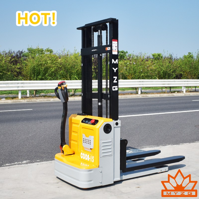 Ergonomic 1500kg Pedestrian Stacker Mingyu 1.5ton 4500mm Height Low Noise Factory Stacker