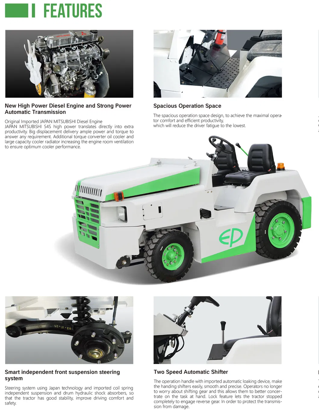 Airport Baggage Tow Tractor View 1