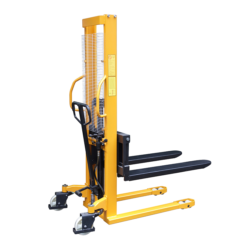 1 Ton Hand Forklift Jack Truck Manual Pallet Truck Stacker Use in Warehouse Hydraulic Hand Operated Manual Lifter Forklift