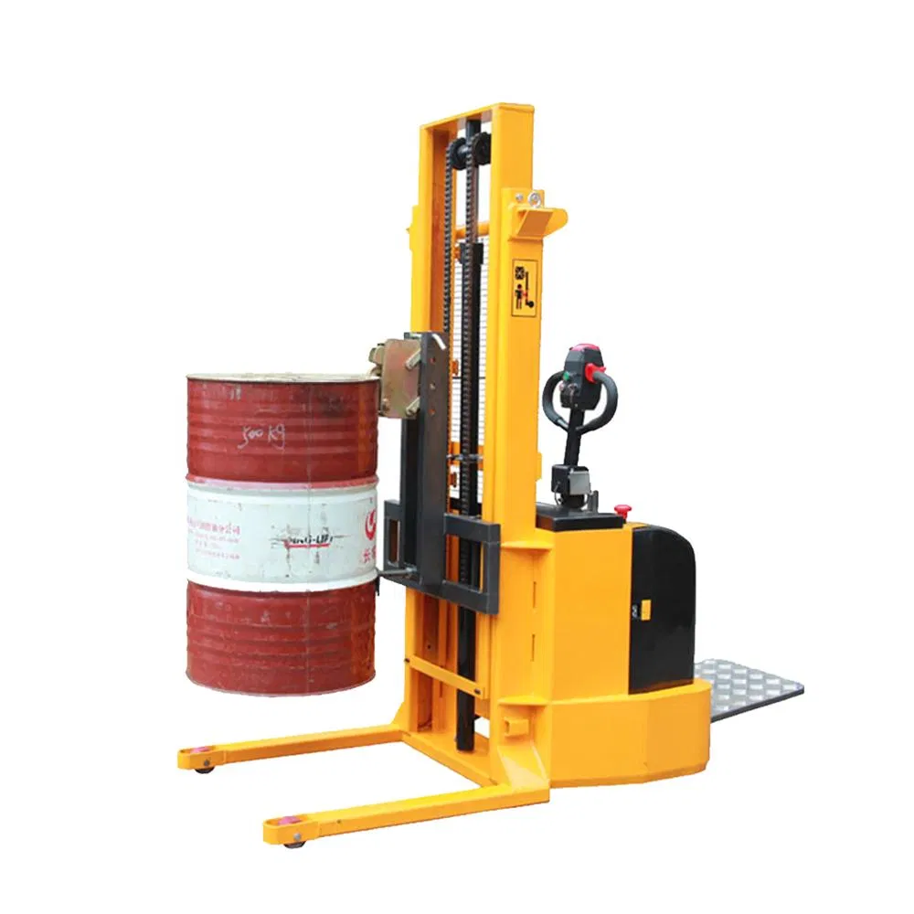 Cheap Price 2.4m Reach 600kg Capacity Full Electric Drum Stacker Vertical Lift Drum Handler