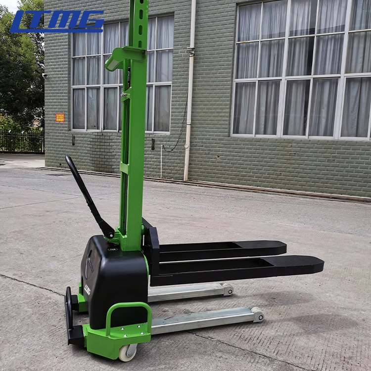 Ltmg Walk Stacker Small Semi Electric Stacker 500kg 0.5ton Self Loading Stacker for Hot Sale