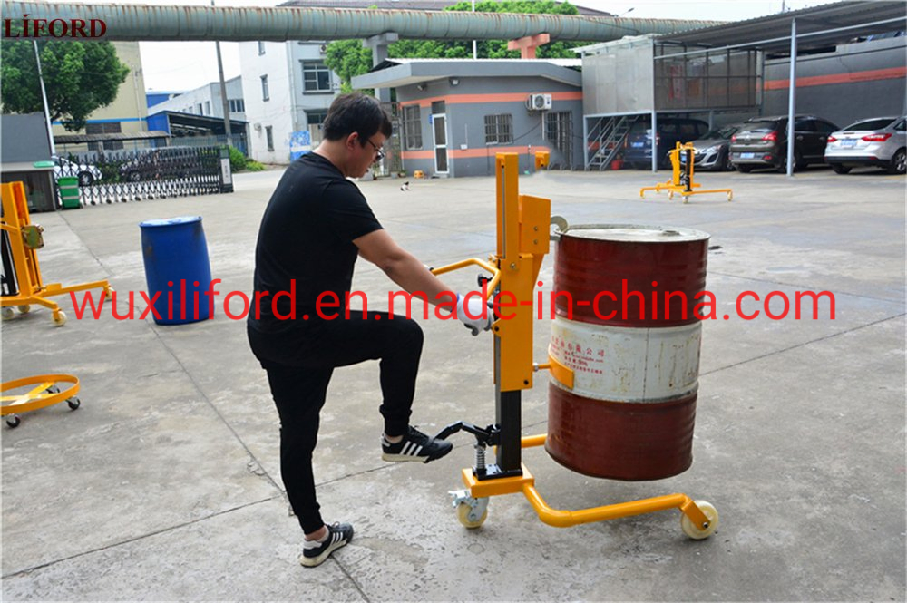 China Supplier 770-Lb. Capacity Ergonomic Hydraulic Drum Handler, Model# Dt350A
