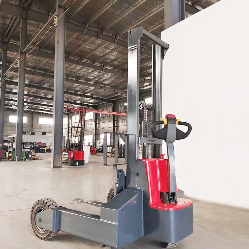 Factory Price AC Motor Warehouse Forklift Rough Terrain Automatic Electric Pallet Stacker
