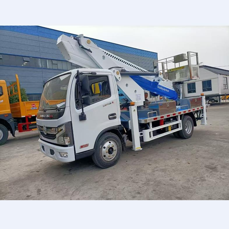 Dongfeng 4X4 4WD 25m 28m Telescopic Boom Lift Truck Mounted Aerial Work Platform for Sale