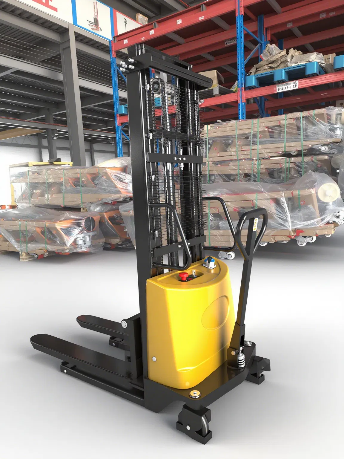 Factory Directly Sale Hot Sale High Quality Semi Electric Stacker Electric High Lifter Semi Electric Pallet Stacker