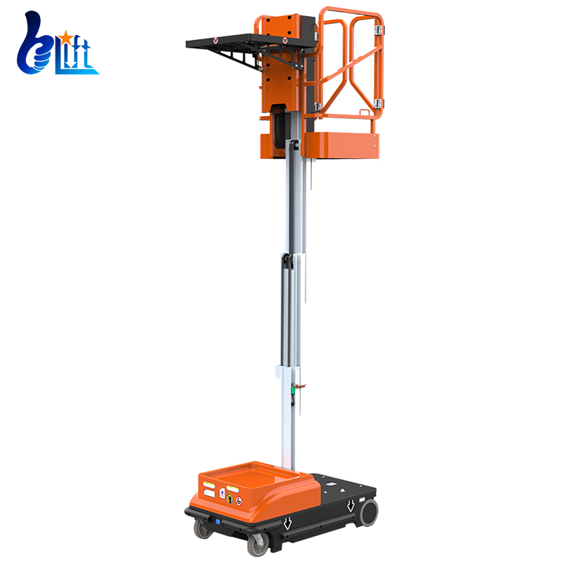 Warehouse CE Certified Portable 5m 6m Aerial Electric Order Picker Platform Lift for Picking Cargos From Shelves