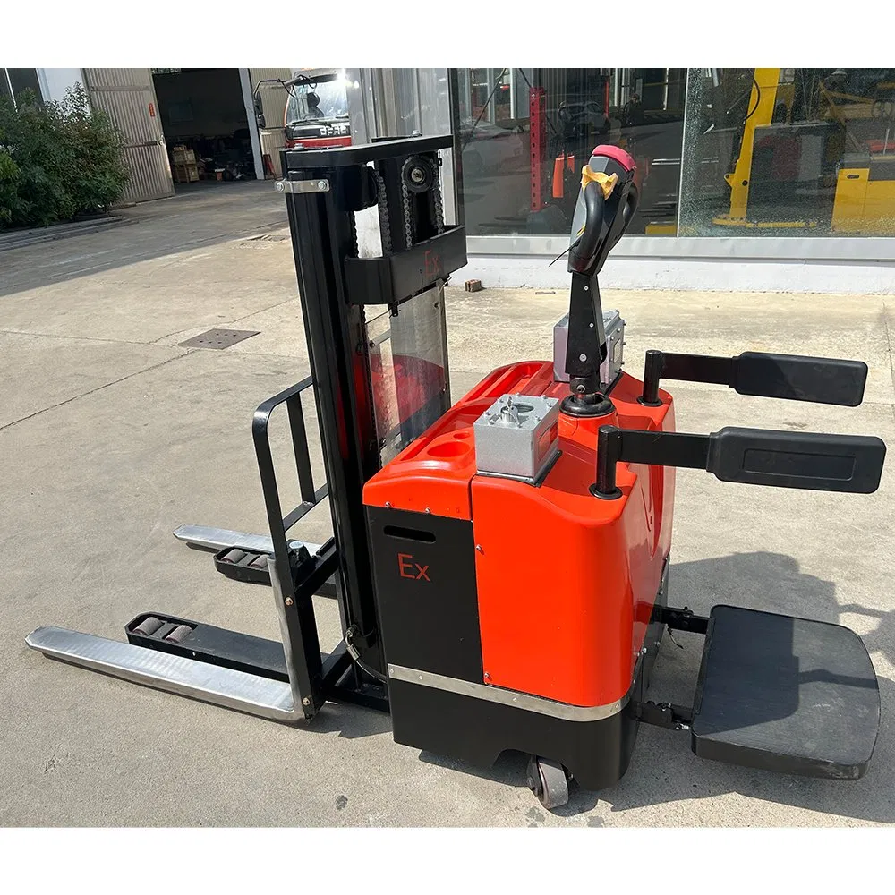Explosion Proof 1000kg Lifting Height 4000mm Battery Electric Telescopic Hydraulic Reach Forklift Pallet Electric Stacker