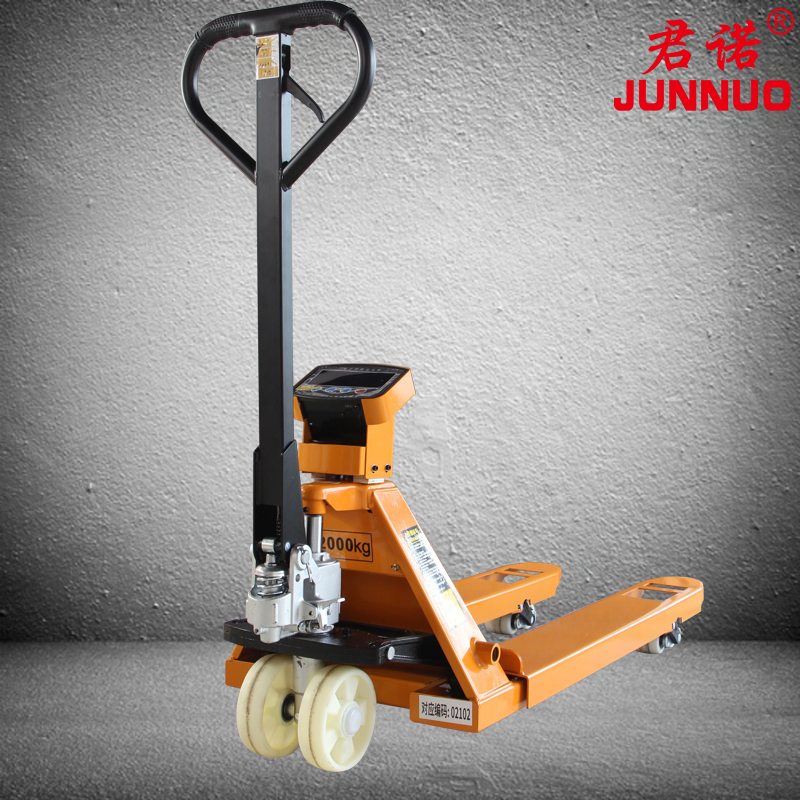 3000 Kg Hot Selling Hydraulic Manual Forklift Hand Pallet Truck with Weighing Scale