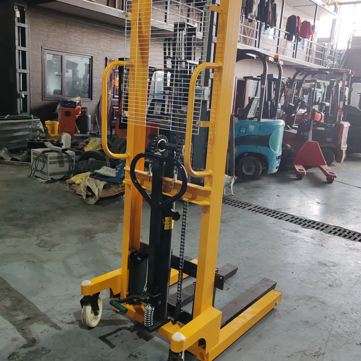 New Hydraulic Manual Hand Stacker Forklift 1000kg Manual Fork Lift Stacker 1.6m Lift
