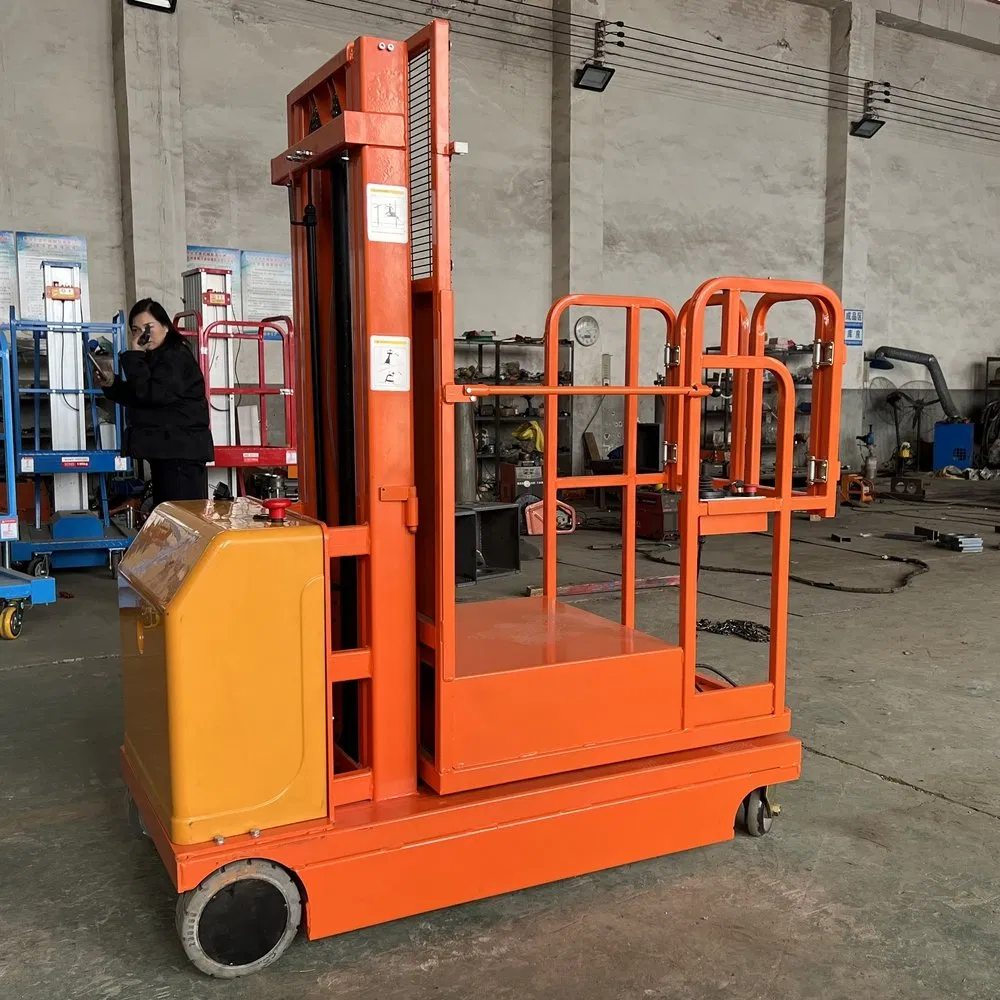 Man-up Aerial Order Picker for High-Level Storage Warehouse Facilities