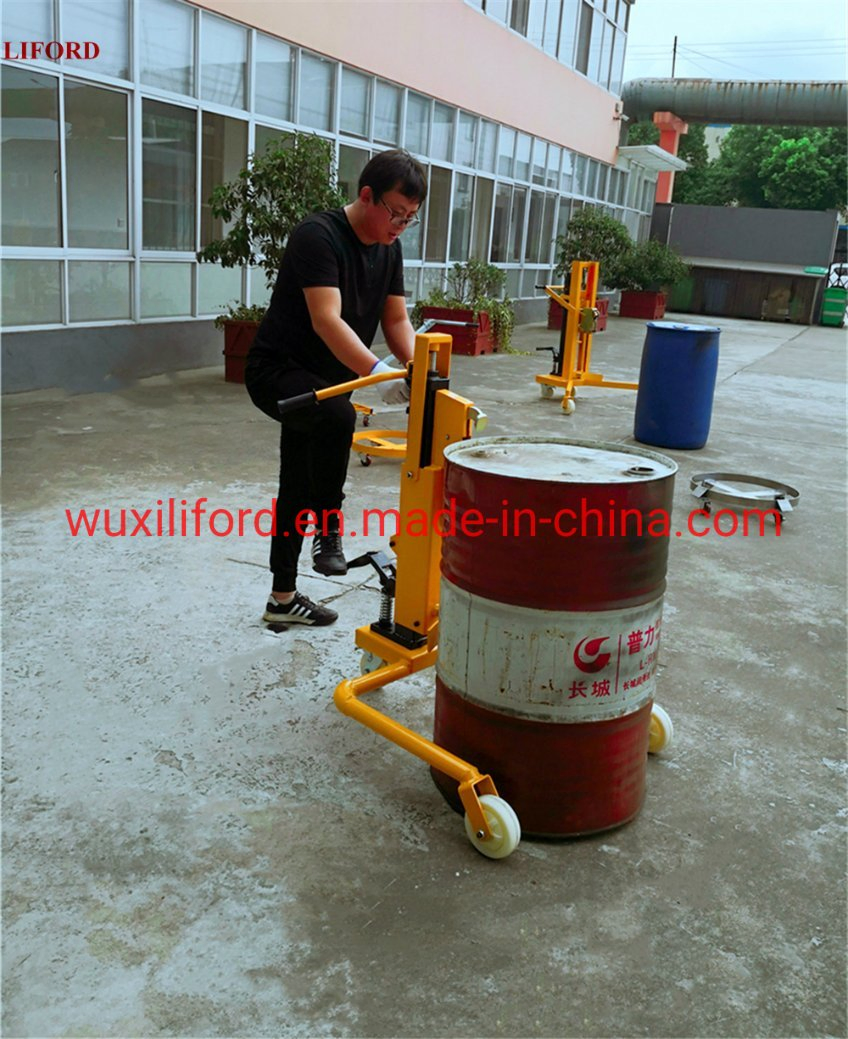 350kg Hydraulic Straddle Leg Drum Handling Trolley Manual Drum Handler Dt350A
