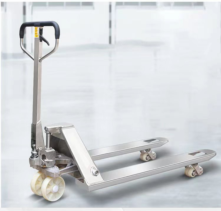 High Capacity Stainless Steel Pallet Truck Hand Manual Hydraulic Lift 3 Ton