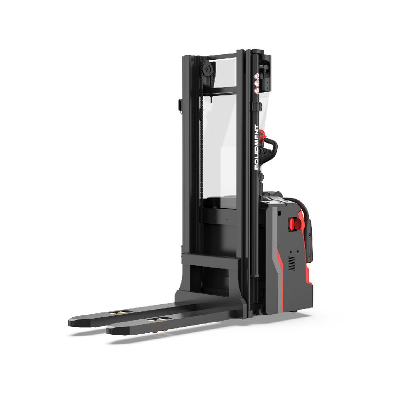 Hot Sale 1.6 Ton Manual Electric Forklift Truck Semi Automatic Fork Lift Reach Stacker with Battery of Hand Lifting Equipment Manufacturer
