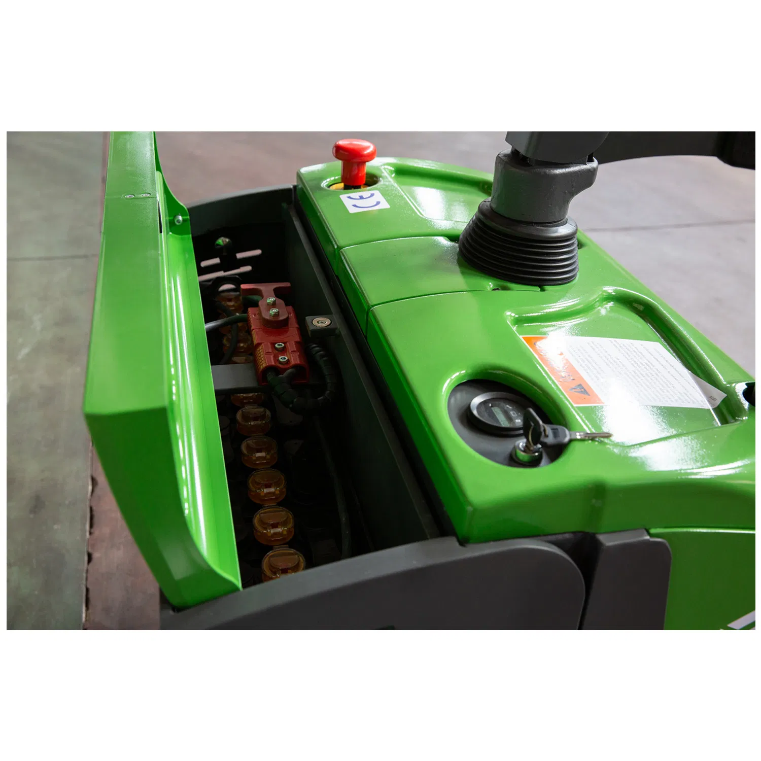 High Precision Electric Pallet Lift Truck with 127X57mm Additional Wheels