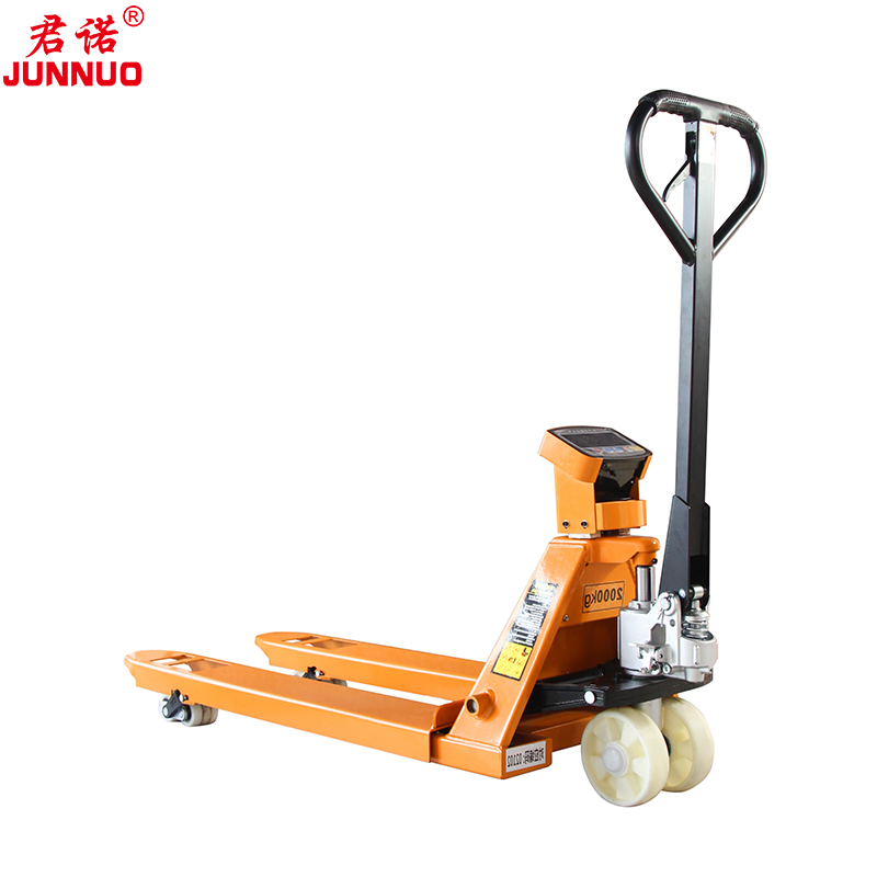 3000 Kg Hot Selling Hydraulic Manual Forklift Hand Pallet Truck with Weighing Scale