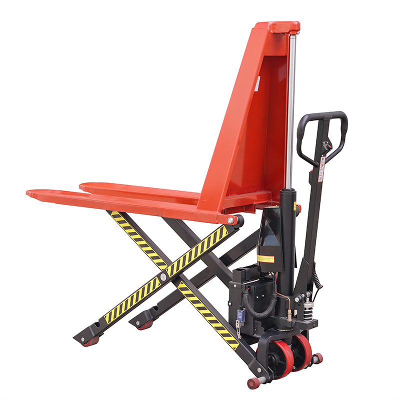 New Model Material Handling Equipment 1500kg Capacity 800mm Height Scissor High Lift Pallet Truck