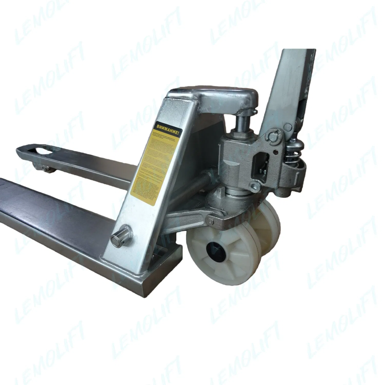 Galvanized High Lift Hand Pallet Truck for Super Market Chromed Manual Pallet Jack