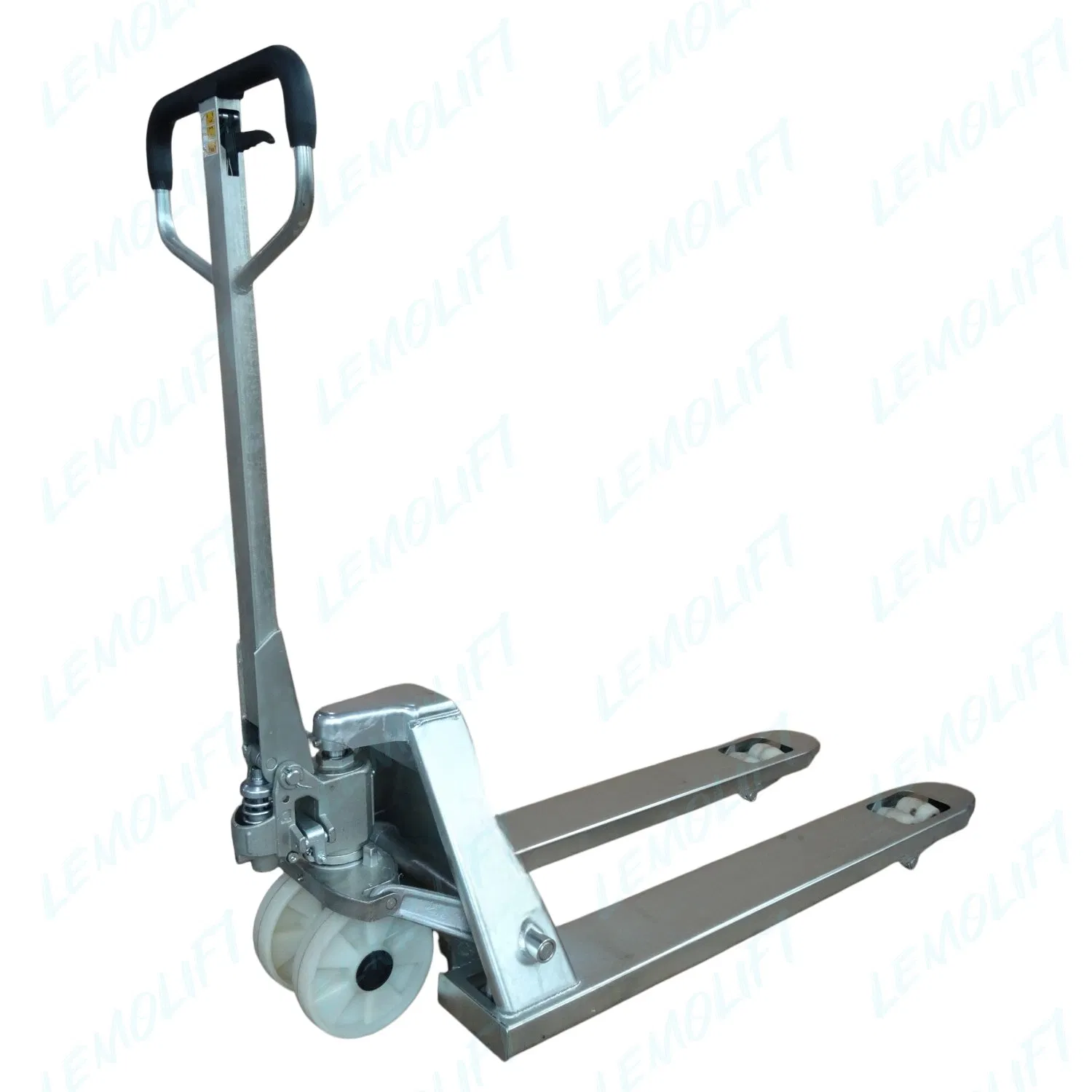 Galvanized High Lift Hand Pallet Truck for Super Market Chromed Manual Pallet Jack