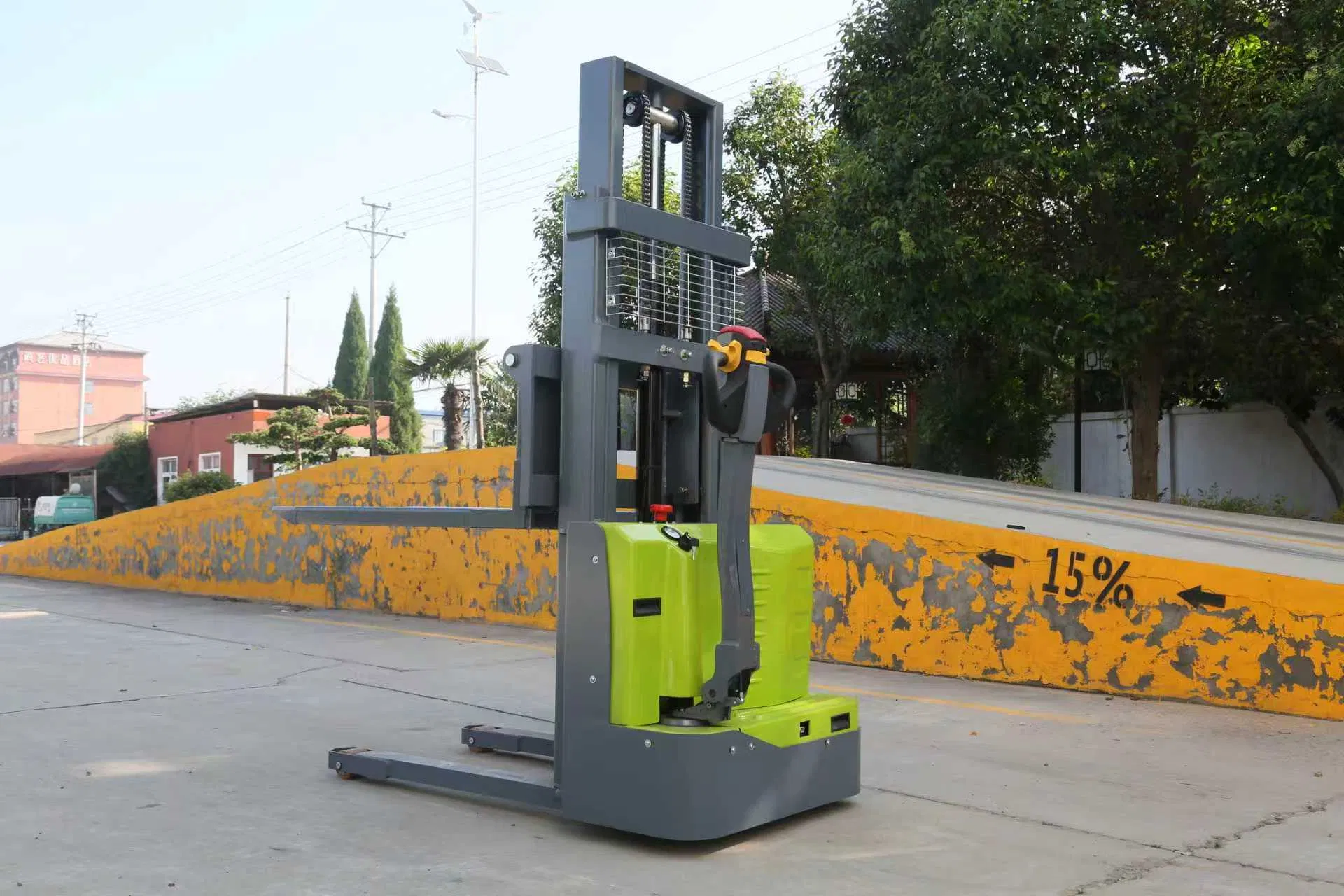 48V 1.5t Walkie Pedestrian Stacker 2-3.5m Battery Convertible